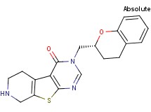 3-[(2R)-3,4-dihydro-2H-chromen-2-ylmethyl]-5,6,7,8-tetrahydropyrido[4',3':4,5]thieno[2,3-d]pyrimidin-4(3H)-one hydrochloride