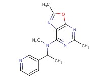N,2,5-trimethyl-N-(1-pyridin-3-ylethyl)[1,3]oxazolo[5,4-d]pyrimidin-7-amine