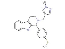2-[(1-methyl-1H-pyrazol-4-yl)methyl]-1-[4-(methylthio)phenyl]-2,3,4,9-tetrahydro-1H-beta-carboline