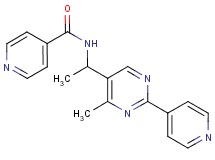 N-{1-[4-methyl-2-(4-pyridinyl)-5-pyrimidinyl]ethyl}isonicotinamide