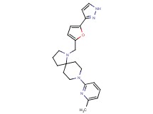 8-(6-methyl-2-pyridinyl)-1-{[5-(1H-pyrazol-3-yl)-2-furyl]methyl}-1,8-diazaspiro[4.5]decane