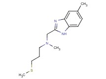 N-methyl-N-[(5-methyl-1H-benzimidazol-2-yl)methyl]-3-(methylthio)propan-1-amine
