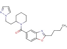 2-butyl-5-({2-[2-(1H-pyrazol-1-yl)ethyl]-1-piperidinyl}carbonyl)-1,3-benzoxazole