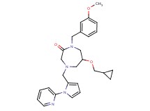 6-(cyclopropylmethoxy)-1-(3-methoxybenzyl)-4-{[1-(2-pyridinyl)-1H-pyrrol-2-yl]methyl}-1,4-diazepan-2-one