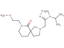 2-[(4-isopropyl-4H-1,2,4-triazol-3-yl)methyl]-7-(2-methoxyethyl)-2,7-diazaspiro[4.5]decan-6-one