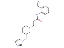 N-(2-ethylphenyl)-3-[3-(1H-imidazol-1-ylmethyl)piperidin-1-yl]propanamide