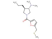 (3S*,4R*)-N,N-dimethyl-1-{5-[(methylthio)methyl]-2-furoyl}-4-propyl-3-pyrrolidinamine