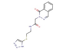 2-(1-oxo-2(1H)-phthalazinyl)-N-[2-(1H-1,2,3-triazol-5-ylthio)ethyl]acetamide