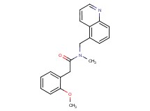 2-(2-methoxyphenyl)-N-methyl-N-(5-quinolinylmethyl)acetamide