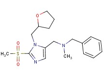 N-benzyl-N-methyl-1-[2-(methylsulfonyl)-1-(tetrahydro-2-furanylmethyl)-1H-imidazol-5-yl]methanamine
