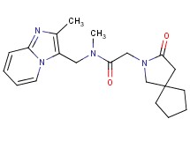 N-methyl-N-[(2-methylimidazo[1,2-a]pyridin-3-yl)methyl]-2-(3-oxo-2-azaspiro[4.4]non-2-yl)acetamide