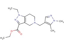 ethyl 5-[(1,5-dimethyl-1H-pyrazol-4-yl)methyl]-1-ethyl-4,5,6,7-tetrahydro-1H-pyrazolo[4,3-c]pyridine-3-carboxylate