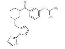(3-isopropoxyphenyl)(1-{[1-(1,3-thiazol-2-yl)-1H-pyrrol-2-yl]methyl}-3-piperidinyl)methanone