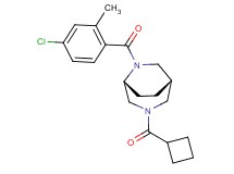 (1S*,5R*)-6-(4-chloro-2-methylbenzoyl)-3-(cyclobutylcarbonyl)-3,6-diazabicyclo[3.2.2]nonane