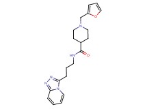 1-(2-furylmethyl)-N-(3-[1,2,4]triazolo[4,3-a]pyridin-3-ylpropyl)-4-piperidinecarboxamide