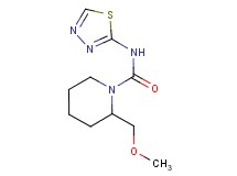 2-(methoxymethyl)-N-1,3,4-thiadiazol-2-ylpiperidine-1-carboxamide