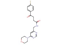 4-(4-fluorophenyl)-N-{[6-(4-morpholinyl)-4-pyrimidinyl]methyl}-4-oxobutanamide