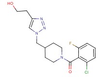 2-(1-{[1-(2-chloro-6-fluorobenzoyl)-4-piperidinyl]methyl}-1H-1,2,3-triazol-4-yl)ethanol