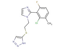 5-({2-[2-(2-chloro-6-fluoro-3-methylphenyl)-1H-imidazol-1-yl]ethyl}thio)-1H-1,2,3-triazole