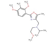N-{[2-(2,4-dimethoxy-3-methylphenyl)-5-methyl-1,3-oxazol-4-yl]methyl}-N-(2-methoxyethyl)-2-propanamine