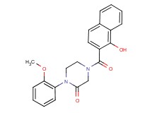 4-(1-hydroxy-2-naphthoyl)-1-(2-methoxyphenyl)-2-piperazinone