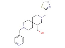 [9-(pyridin-4-ylmethyl)-3-(1,3-thiazol-2-ylmethyl)-3,9-diazaspiro[5.5]undec-1-yl]methanol