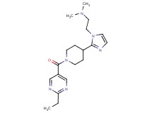 2-(2-{1-[(2-ethyl-5-pyrimidinyl)carbonyl]-4-piperidinyl}-1H-imidazol-1-yl)-N,N-dimethylethanamine