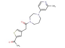 1-(4-{2-[4-(2-methyl-4-pyridinyl)-1,4-diazepan-1-yl]-2-oxoethyl}-2-thienyl)ethanone