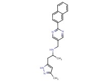1-(3-methyl-1H-pyrazol-5-yl)-N-{[2-(2-naphthyl)pyrimidin-5-yl]methyl}propan-2-amine