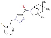 (1S*,5R*)-6-{[1-(2-fluorobenzyl)-1H-1,2,3-triazol-4-yl]carbonyl}-1,3,3-trimethyl-6-azabicyclo[3.2.1]octane