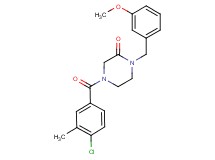 4-(4-chloro-3-methylbenzoyl)-1-(3-methoxybenzyl)-2-piperazinone