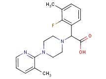 (2-fluoro-3-methylphenyl)[4-(3-methylpyridin-2-yl)piperazin-1-yl]acetic acid