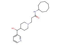 N-cyclooctyl-3-{4-[hydroxy(pyridin-3-yl)methyl]piperidin-1-yl}propanamide