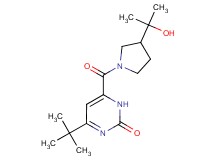 4-tert-butyl-6-{[3-(1-hydroxy-1-methylethyl)pyrrolidin-1-yl]carbonyl}pyrimidin-2(1H)-one