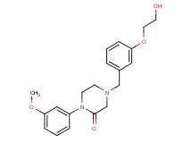 4-[3-(2-hydroxyethoxy)benzyl]-1-(3-methoxyphenyl)-2-piperazinone