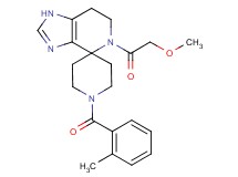 5-(methoxyacetyl)-1'-(2-methylbenzoyl)-1,5,6,7-tetrahydrospiro[imidazo[4,5-c]pyridine-4,4'-piperidine]