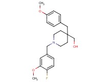 [1-(4-fluoro-3-methoxybenzyl)-4-(4-methoxybenzyl)-4-piperidinyl]methanol