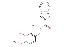 N-(3-hydroxy-4-methoxybenzyl)-N-methylimidazo[1,2-a]pyrimidine-2-carboxamide