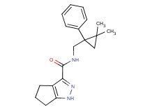 N-[(2,2-dimethyl-1-phenylcyclopropyl)methyl]-1,4,5,6-tetrahydrocyclopenta[c]pyrazole-3-carboxamide