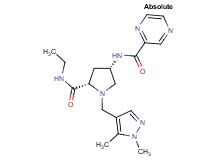 N-{(3S,5S)-1-[(1,5-dimethyl-1H-pyrazol-4-yl)methyl]-5-[(ethylamino)carbonyl]pyrrolidin-3-yl}pyrazine-2-carboxamide