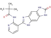 2,2-dimethyl-N-[3-(6-oxo-1,5,6,7-tetrahydroimidazo[4,5-f]benzimidazol-2-yl)pyridin-2-yl]propanamide