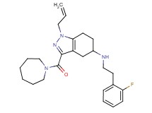 1-allyl-3-(1-azepanylcarbonyl)-N-[2-(2-fluorophenyl)ethyl]-4,5,6,7-tetrahydro-1H-indazol-5-amine