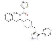 N-methyl-N-(2-phenyl-1-{1-[(3-phenyl-1H-pyrazol-4-yl)methyl]-4-piperidinyl}ethyl)-2-thiophenecarboxamide