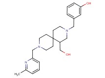 3-({1-(hydroxymethyl)-9-[(6-methylpyridin-2-yl)methyl]-3,9-diazaspiro[5.5]undec-3-yl}methyl)phenol