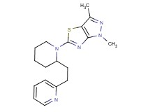 1,3-dimethyl-5-[2-(2-pyridin-2-ylethyl)piperidin-1-yl]-1H-pyrazolo[3,4-d][1,3]thiazole