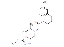 N-[(5-ethyl-1,3,4-oxadiazol-2-yl)methyl]-N-[2-(6-methyl-3,4-dihydroquinolin-1(2H)-yl)-2-oxoethyl]propan-2-amine