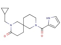 2-(cyclopropylmethyl)-8-(1H-pyrrol-2-ylcarbonyl)-2,8-diazaspiro[5.5]undecan-3-one