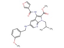 methyl 3-(3-furoylamino)-1-isobutyl-5-[(3-methoxybenzyl)amino]-1H-pyrrolo[2,3-b]pyridine-2-carboxylate