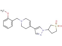 4-[1-(1,1-dioxidotetrahydro-3-thienyl)-1H-pyrazol-4-yl]-1-(2-methoxybenzyl)-1,2,3,6-tetrahydropyridine