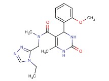 N-[(4-ethyl-4H-1,2,4-triazol-3-yl)methyl]-4-(2-methoxyphenyl)-N,6-dimethyl-2-oxo-1,2,3,4-tetrahydropyrimidine-5-carboxamide